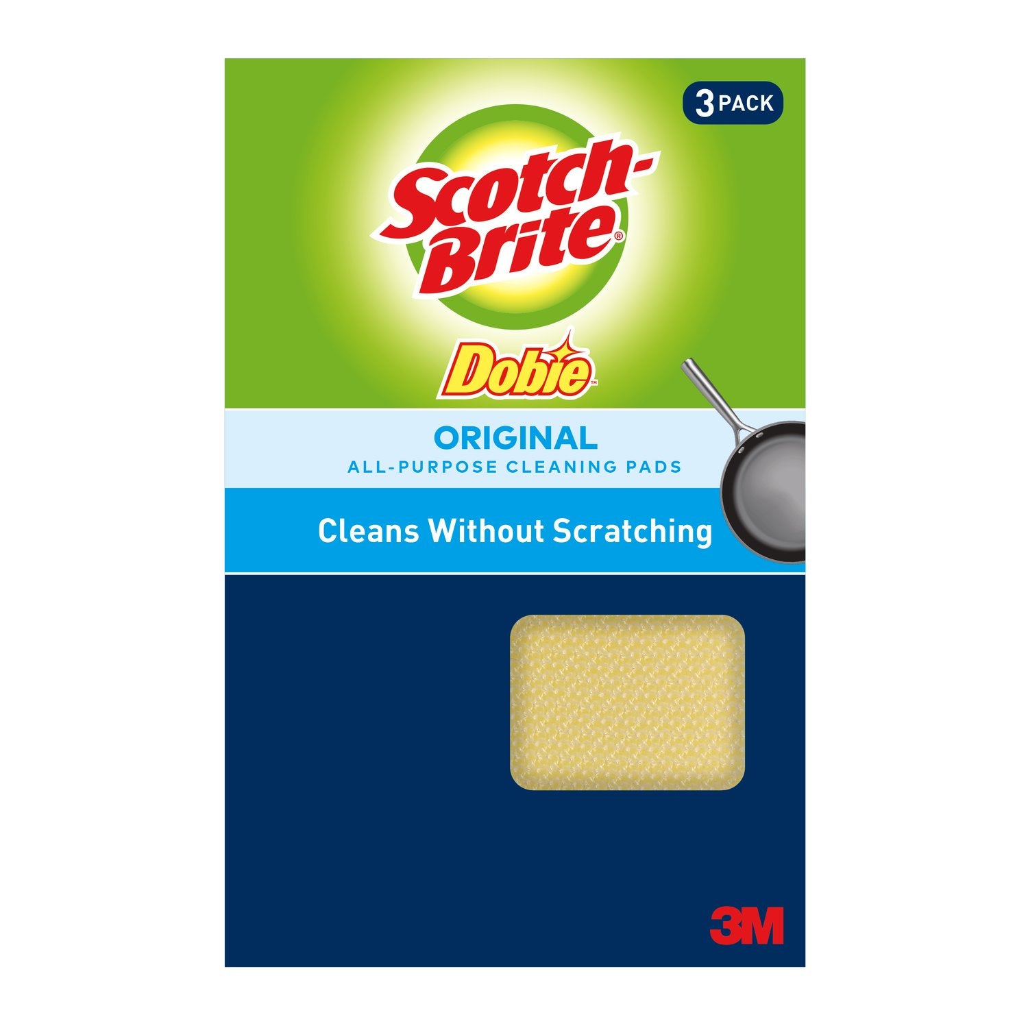 Scotch-brite Dobie Original Cleaning Pad 3ct