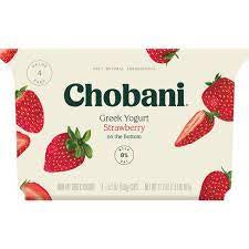 Chobani Greek Yogurt Strawberry 4ct/5.3oz