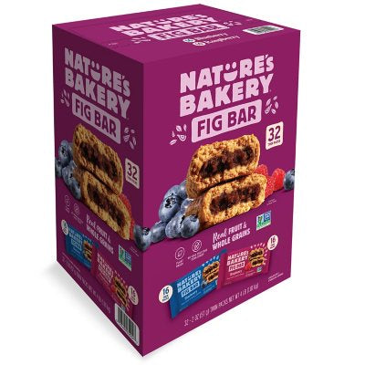 BIZ Nature's Bakery Fig Bars, Blueberry & RasberryVariety  2oz (32ct)