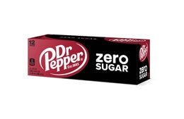 Coca Cola Soda Dr Pepper Zero Sugar 12ct/12oz(Deposit Incl)