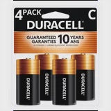 Duracell Batteries C 4ct