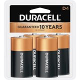 Duracell Batteries D 4ct