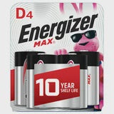 Energizer Max Batteries D 4ct