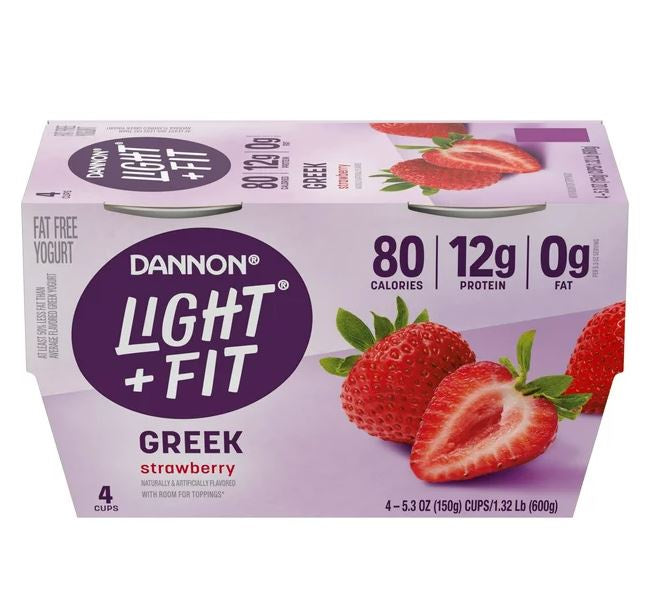 Dannon Light and Fit Greek Strawberry (4  5.3oz)