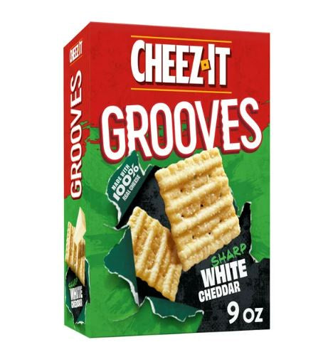 Cheezit Sharp White Cheddar Grooves Crackers 9oz