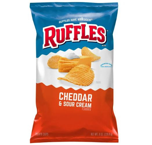 Ruffles Potato Chips Cheddar & Sour Cream 8.5oz