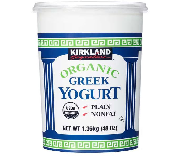 Kirkland Organic Greek Yogurt Nonfat Plain 48oz