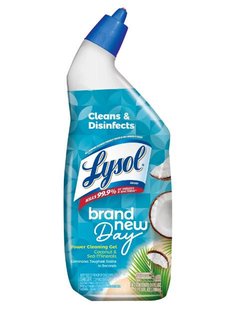 Lysol Toilet Bowl Cleaner Brand New Day Coconut & Sea Mineral 24 oz