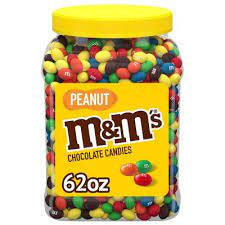 M&M's Peanut Milk Chocolate Bulk Candy Jar (62oz)