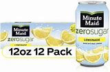 Minute Maid Zero Sugar Lemonade Fridge Pack Cans, 12ct/12oz