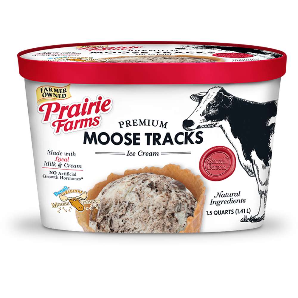 Prairie Farms Moose Tracks Ice Cream 48oz