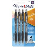 Paper Mate Profile Retractable Gel Pens Black 4ct