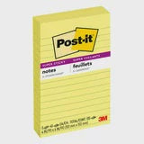 Post-it Super Sticky Lined Notes 4" x 6" 3pk