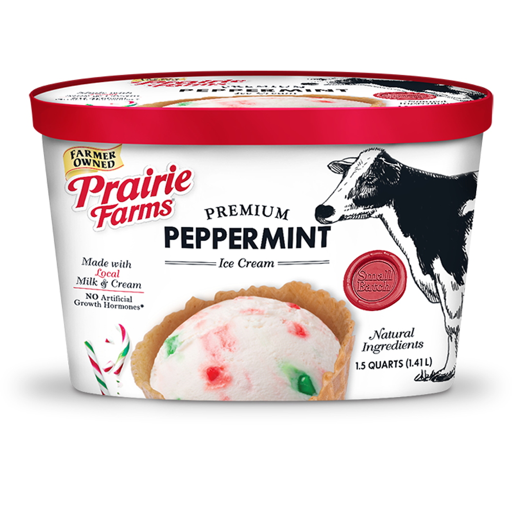 Prairie Farms Premium Ice Cream Peppermint 48oz