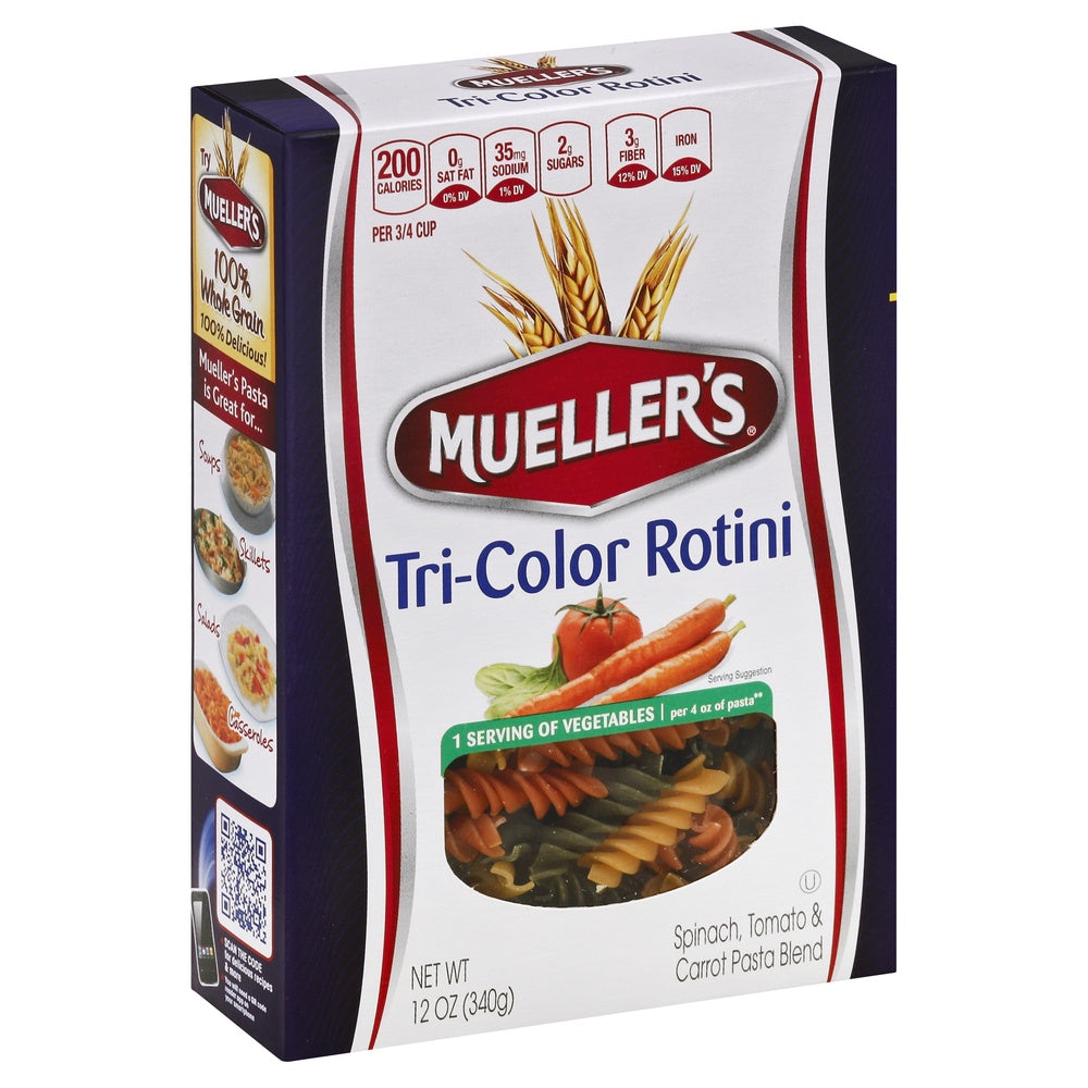 Muellers Tri Colored Rotini 16oz