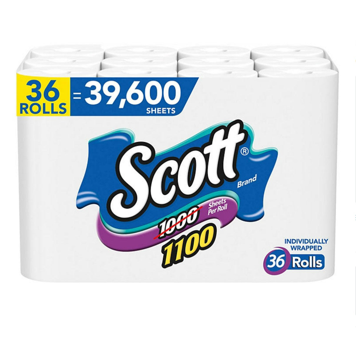 Scott Toilet Paper 1100 Sheets/Roll 36ct