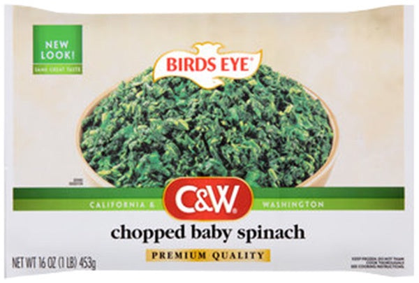 C&W BIrd's Eye Chopped Baby Spinach 10oz