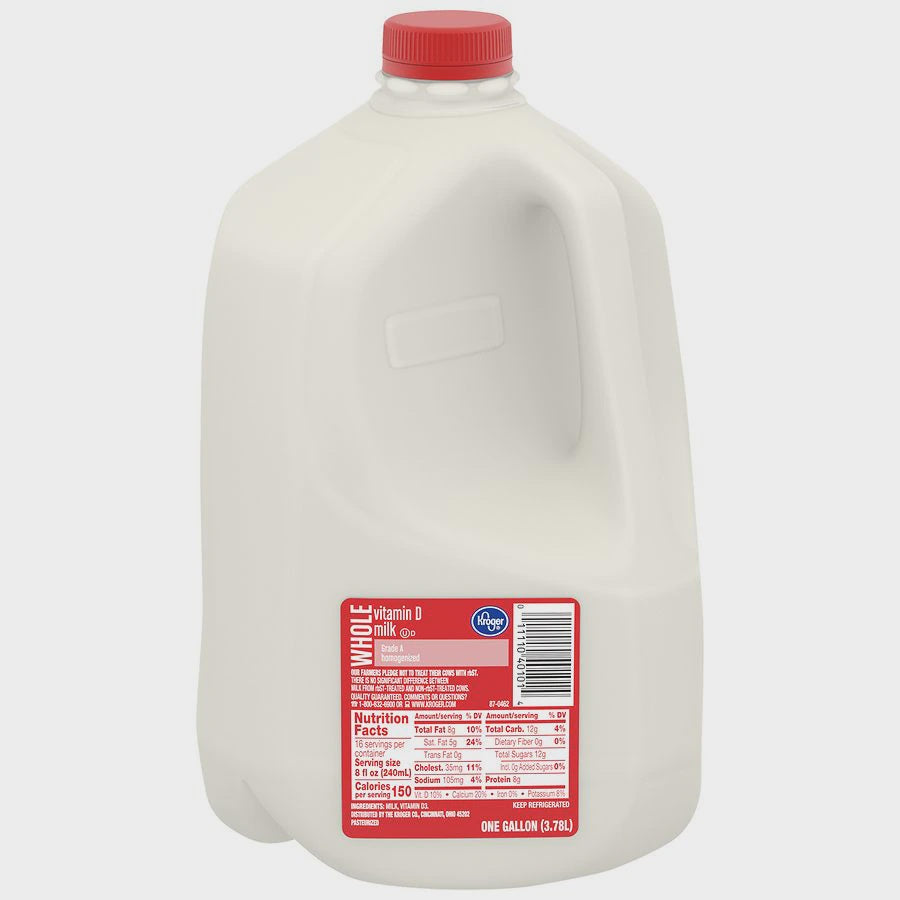 Kroger Whole Milk 1gallon