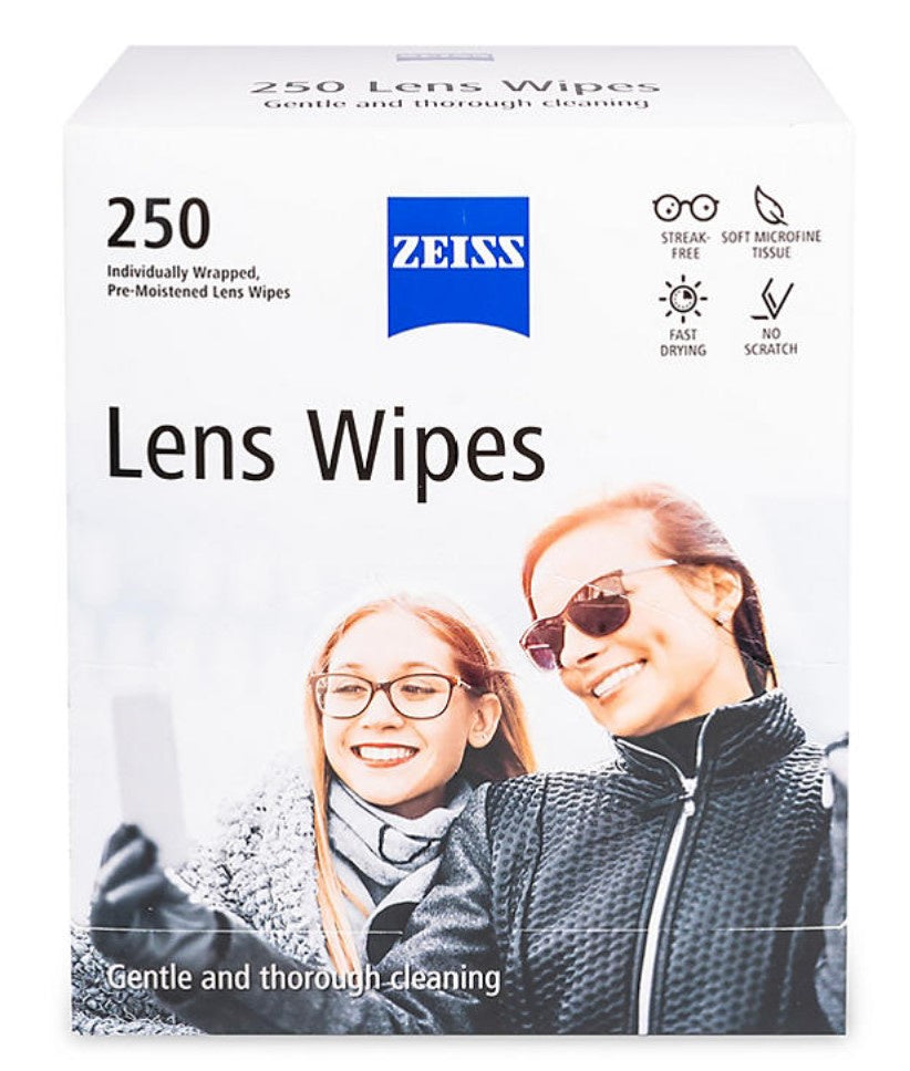 ZEISS Pre-Moistened Eyeglass Lens Cleaning Wipes 250ct